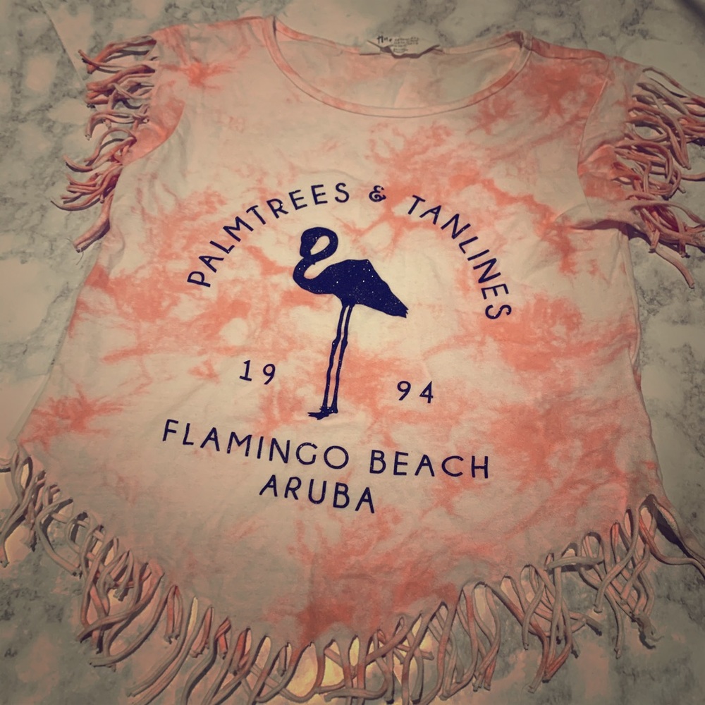 *2/$5 if bundled* H&M fringe tee